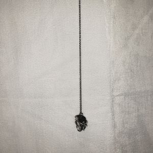 Caged Rock necklace Amethyst color